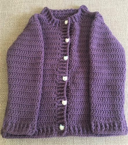 Crochet, Connie's cardigan.
